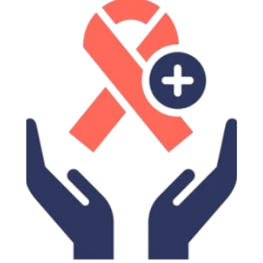 Hands cupping a red medical cross with a blue plus badge, symbolizing adding health support or medical assistance